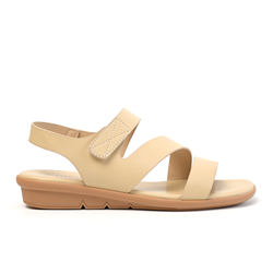 Sandal 3 Phân Quai Chữ Z Kem