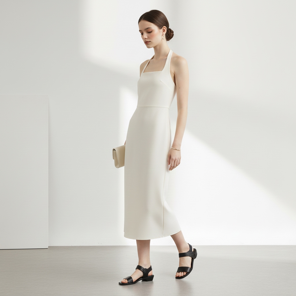 sandal qyai ngang đen